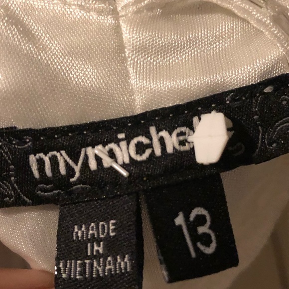 MY MICHELLE white prom dress SZ 13 - Picture 3 of 3